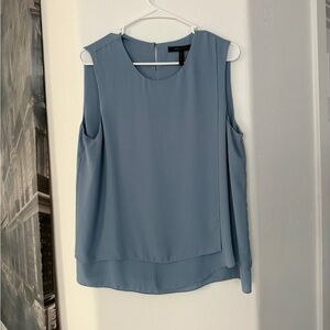 3/15$ BCBGMaxAzria  Blue Layered Blouse